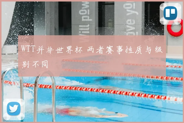 WTT并非世界杯 两者赛事性质与级别不同