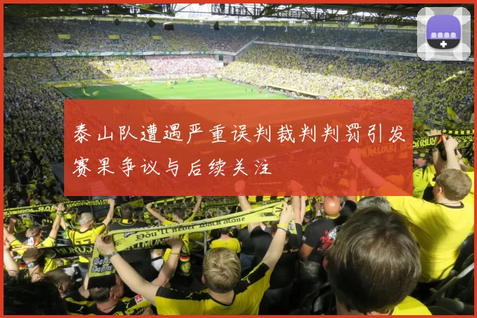泰山队遭遇严重误判裁判判罚引发赛果争议与后续关注